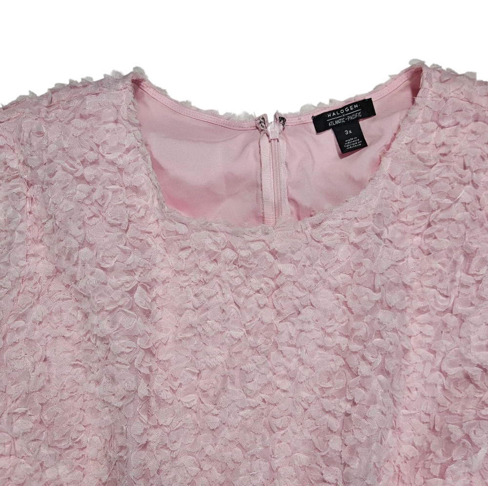 Halogen X Atlantic-Pacific Floret Pink Ballerina Midi Dress Size 3X Blair Eadie - Picture 9 of 16